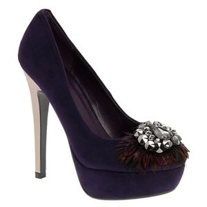ALDO Purple Bouch Platforms